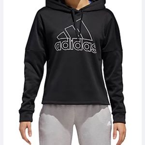 Adidas Women’s Black Pullover Hoodie Medium Size